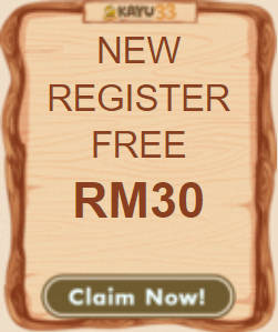 Freecreditrm - KAYU33 Free Credit No Deposit RM30 - Banner