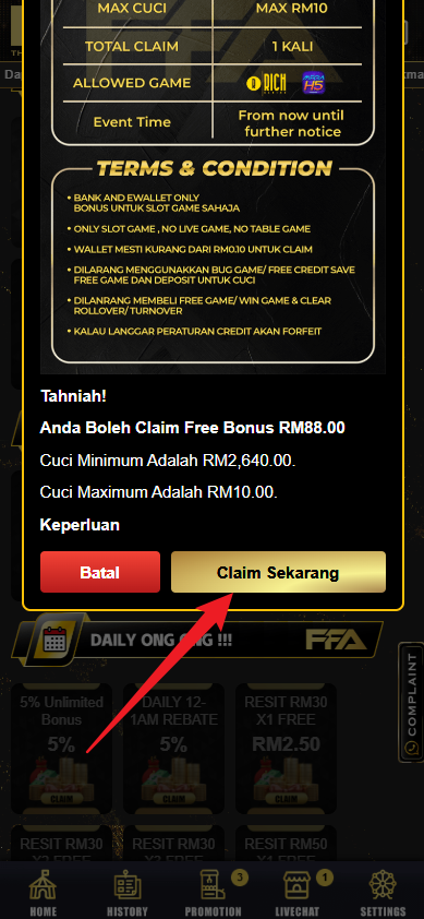 Step 3 - Register at FFA4U Casino - Part 2