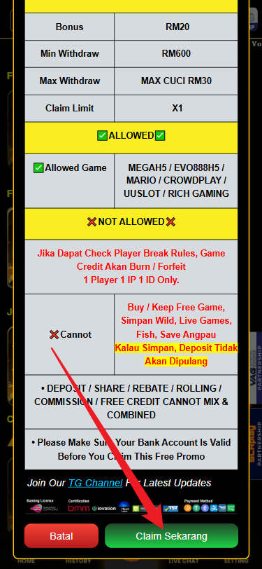 Step 3 - Register at CashKingBet Casino - Free Credit Slot - Part 2