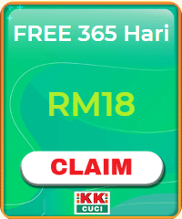 Freecreditrm - KKCuci Free Credit 365 RM18 - Banner