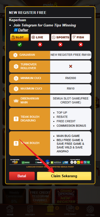 Step 3 - Register at Maju369 Casino - Part 2