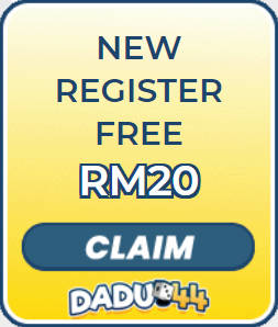 Freecreditrm - Dadu44 Free Credit No Deposit RM20 - Banner