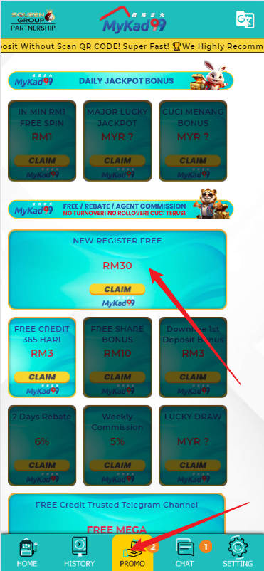 Step 3 - Register at MyKad99 Casino - Part 1