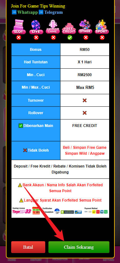 Step 3 - Register at Topup33 Casino - Free credit 365 - Part 2