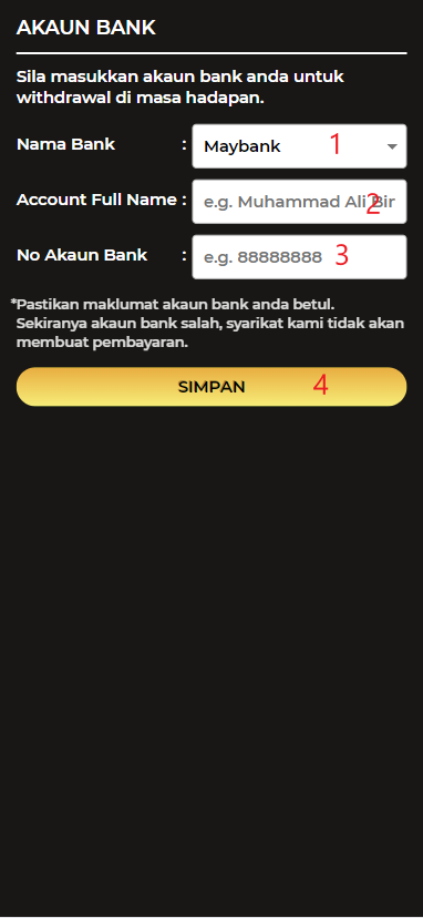 Step 2 - Register at Fortune111 - Free Credit Slot - Part 1