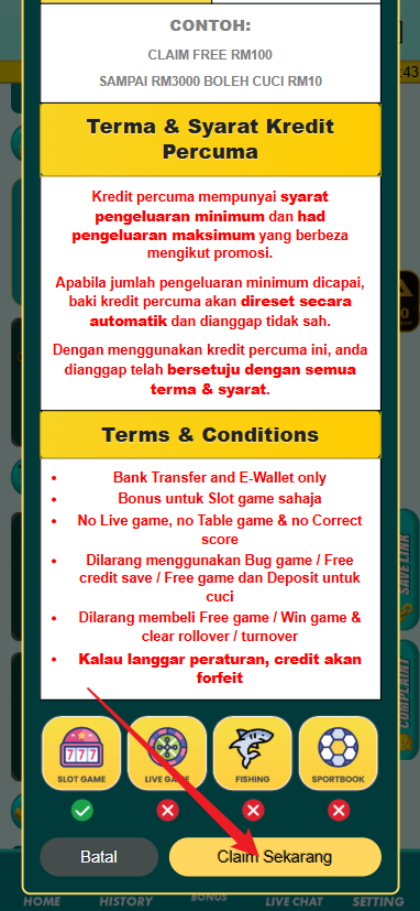 Step 3 - Register at Lepak7 Casino - Part 2