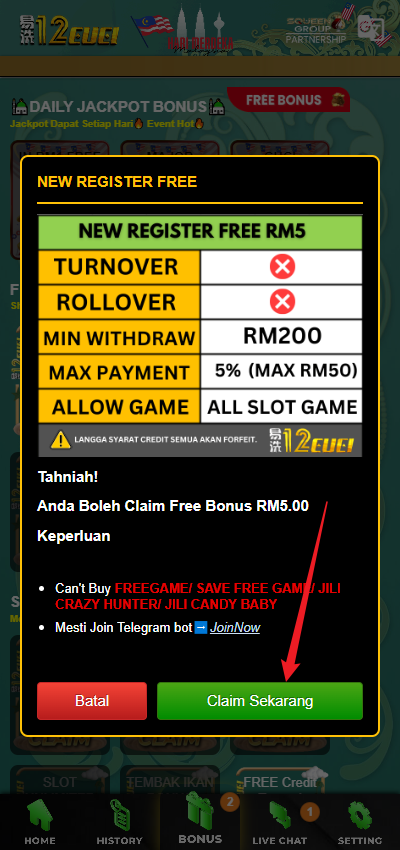 Step 3 - Register at 12Cuci Casino (part 2)