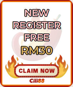 Freecreditrm - Cili88 New Register Free RM30 Banner