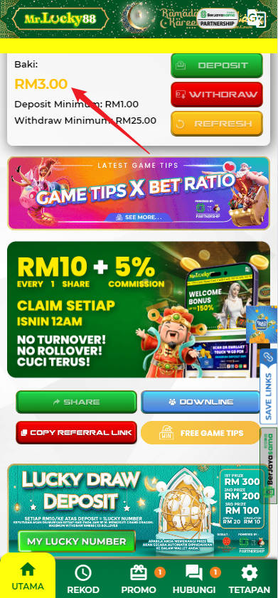 Step 4 - Register at MrLucky88 Casino - Free Credit 365 - Part 1