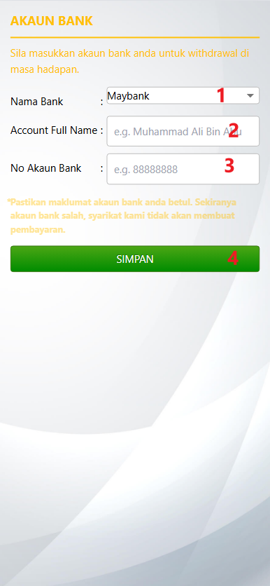 Step 2 - Register at GSC88 Casino - Part 1