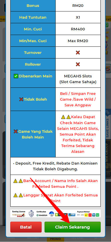 Step 3 - Register at MyBayar99 Casino - Part 2