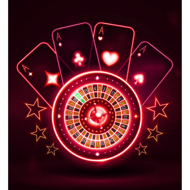 neon-casino-roulette-wheel-with-playing-cards