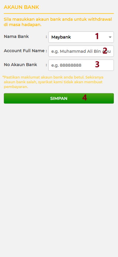 Step 2 - Register at SqueenVIP Casino - Part 1