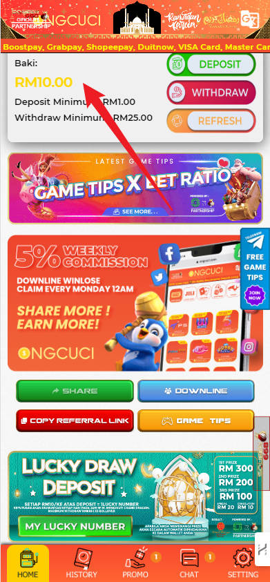 Step 4 - Register at Ongcuci Casino - Free Credit 365 - Part 1
