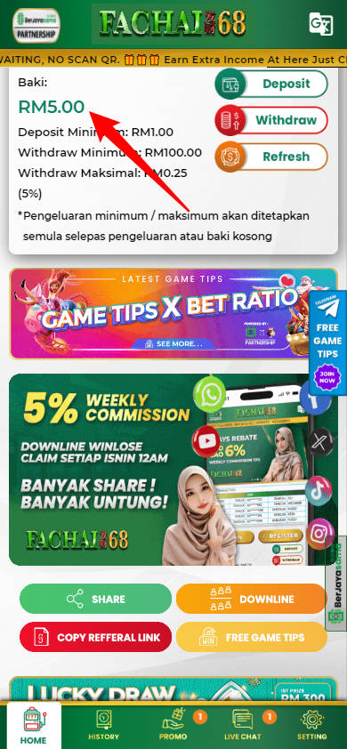 Step 4 - Register at Fachai68 Casino - Free Credit Slot - Part 1