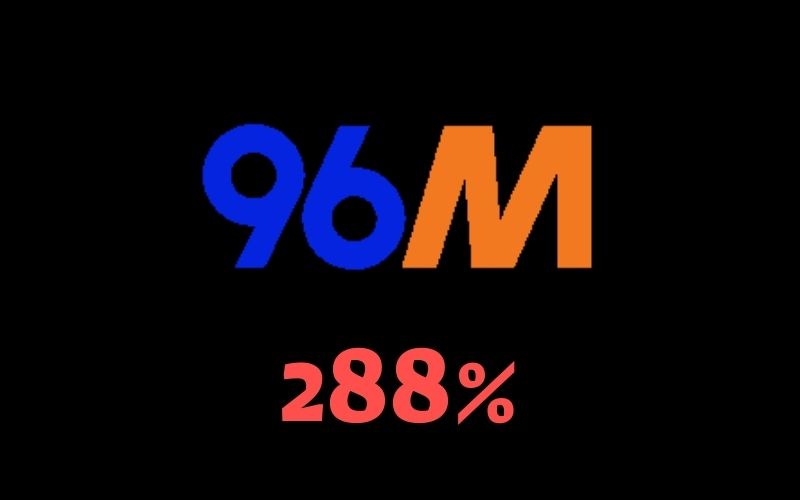 96M 288%