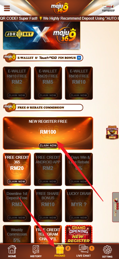 Step 3 - Register at Maju369 Casino - Part 1
