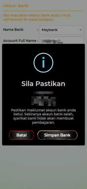 Step 2 - Register at Biru44 Casino - Part 2