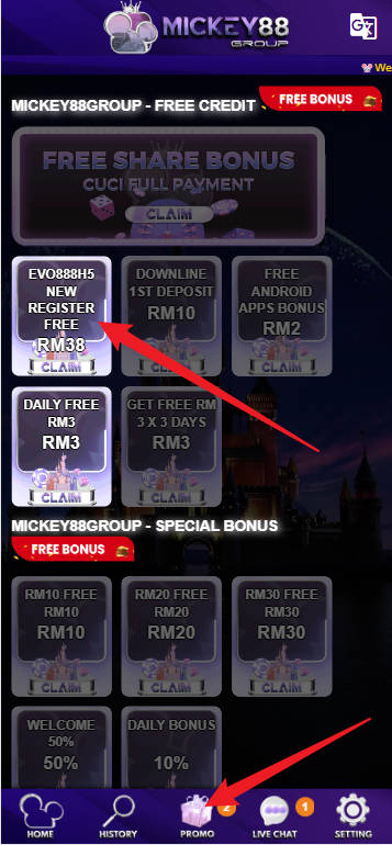 Step 3 - Register at Mickey88 Casino - Part 1