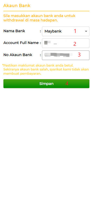 Step 2 - Register at Berjayasama Casino - Part 1