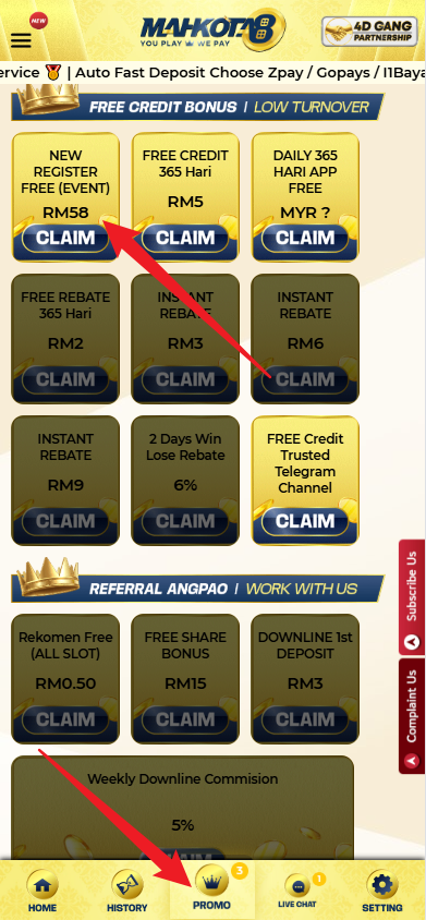Step 3 - Register at Mahkota8 Casino - Part 1