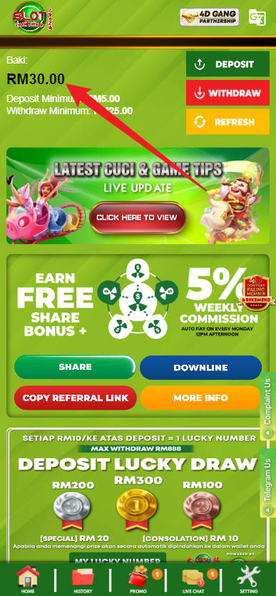 Step 4 - Register at Cashsweep Casino - Free Credit Slot - Part 1