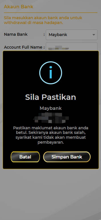 Step 2 - Register at PakarJudi8 Casino - Part 2