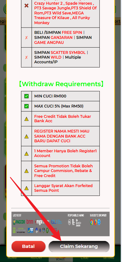 Step 3 - Register at Grab333 Casino - Free Credit Slot - Part 2