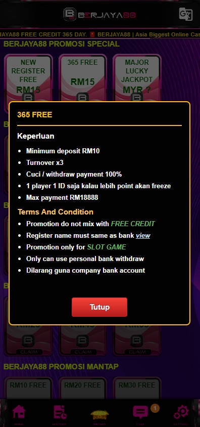 Step 3 - Register at Berjaya88 Casino - Part 2