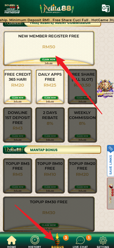 Step 3 - Register at Pelita88 Casino - Part 1