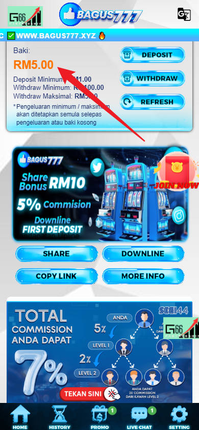 Step 4 - Register at Bagus777 Casino - Part 1