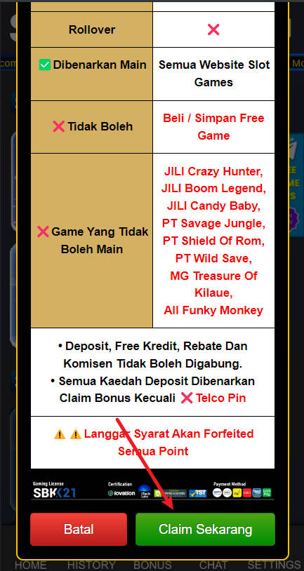 Step 3 - Claim SBK21 Free Credit 365 RM2.10 - Part 2