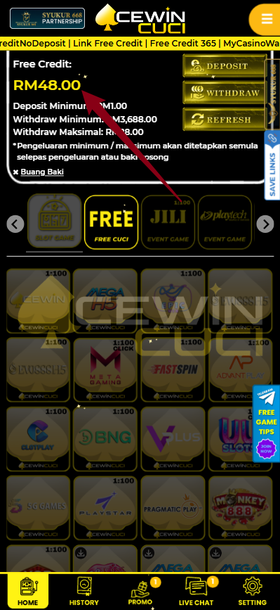 Step 4 - Register at AcewinCuci Casino - Part 1