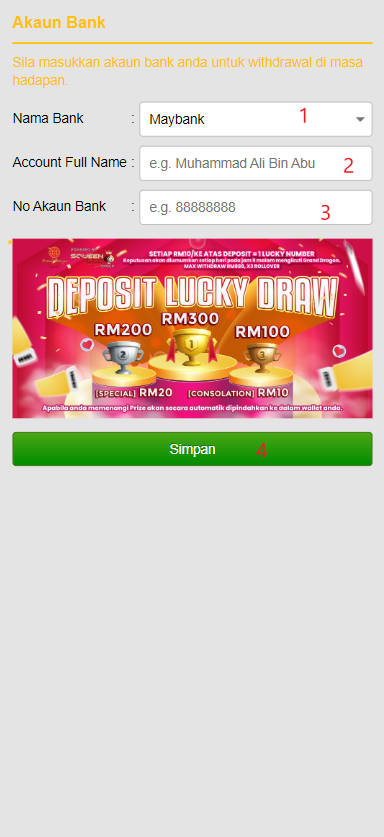 Step 2 - Register at Merah44 Casino - Part 1