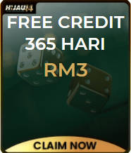 Freecreditrm - Hijau44 Free Credit 365 RM3 - Banner