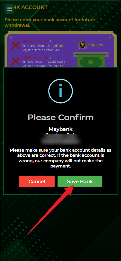 Step 2 - Register at BBCLUBS Casino - Part 2