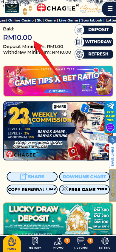 Step 4 - Register at Chagee88 Casino - Free Credit 365 - Part 1