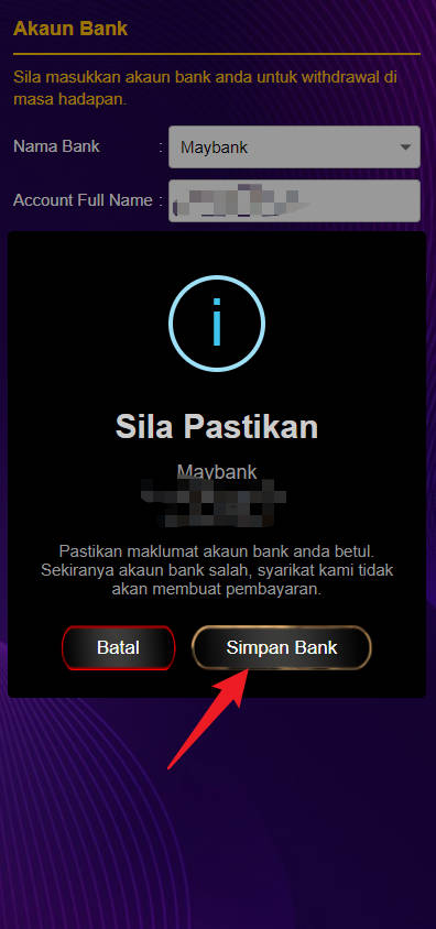 Step 2 - Register at Berjaya88 Casino - Part 2