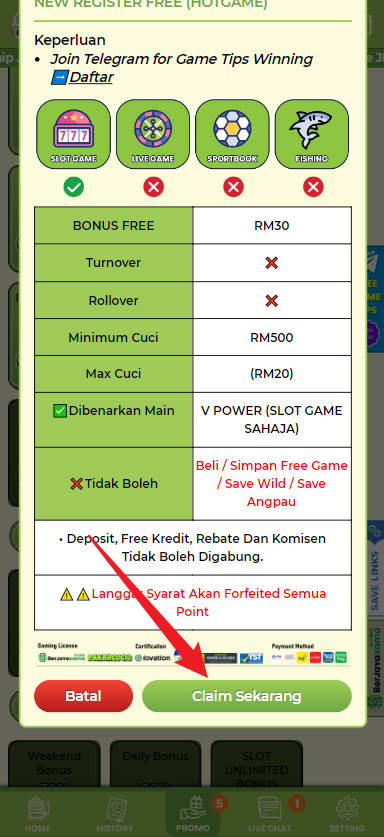 Step 3 - Register at PakarCuci8 Casino - Part 2