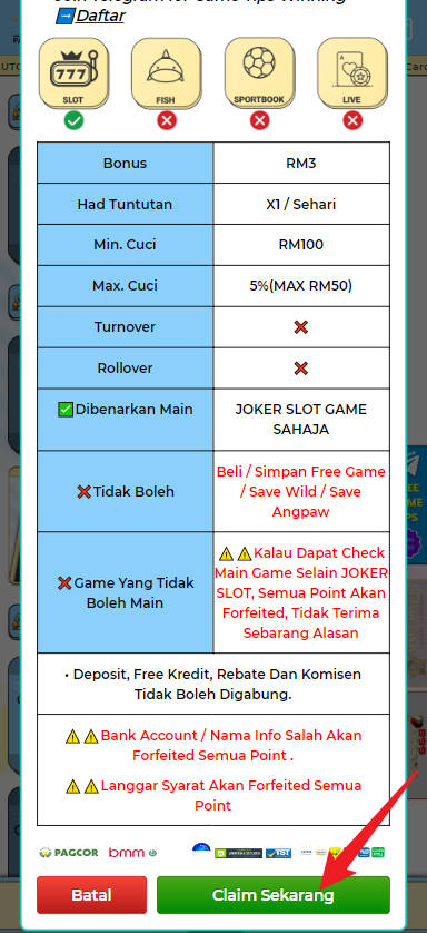 Step 3 - Register at Merah44 Casino - Free Credit 365 - Part 2