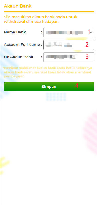 Step 2 - Register at Lepak44 Casino - Part 1