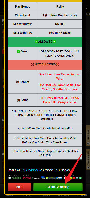 Step 3 - Register at Lucky555 Casino - Part 2