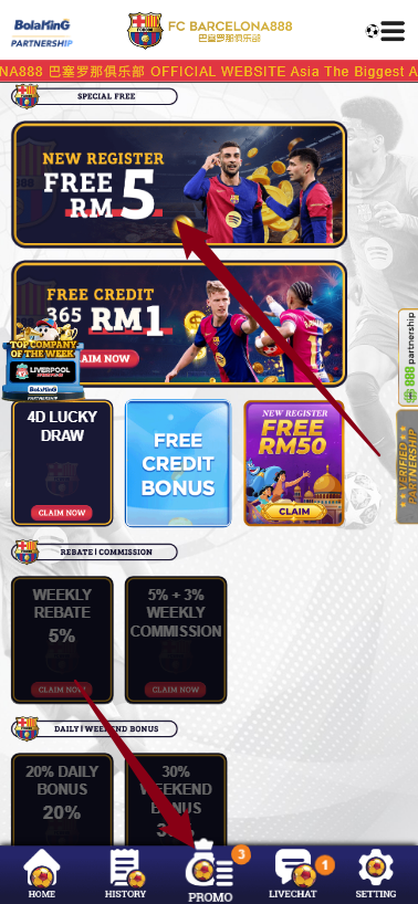 Step 3 - Register at Barcelona888 Casino - Free Credit Slot - Part 1