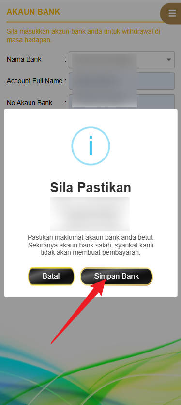 Step 2 - Register at Wisma66 Casino - Part 2