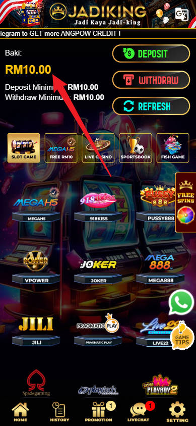 Step 4 - Register at Jadiking88 Casino - Free Credit Slot - Part 1