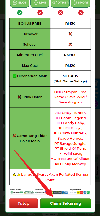 Step 3 - Register at Cita66 - Free Credit Slot - Part 2