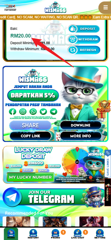 Step 4 - Register at Wisma66 Casino - Free Credit 365 - Part 1