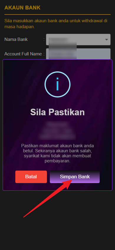 Step 2 - Register at Royal711 Casino - Part 2