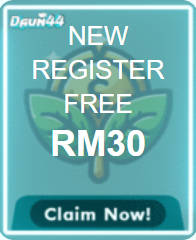 Freecreditrm - Daun44 Free Credit No Deposit RM30 - Banner