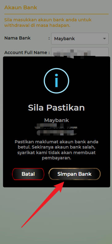 Step 2 - Register at Hijau44 Casino - Part 2